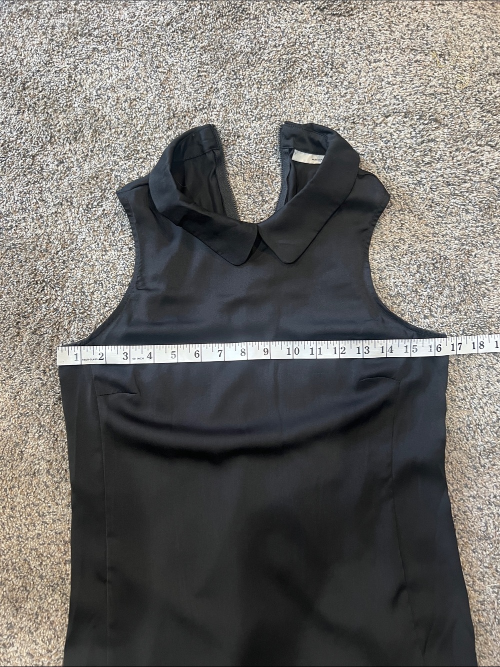 Halogen Black Sleeveless Peter Pan Collar Blouse | Size XS - Picture 10 of 11